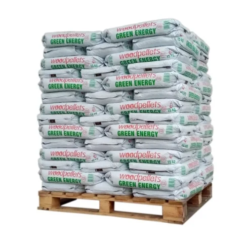 Green Energy pellet – palé de 65 sacos de 15 kg