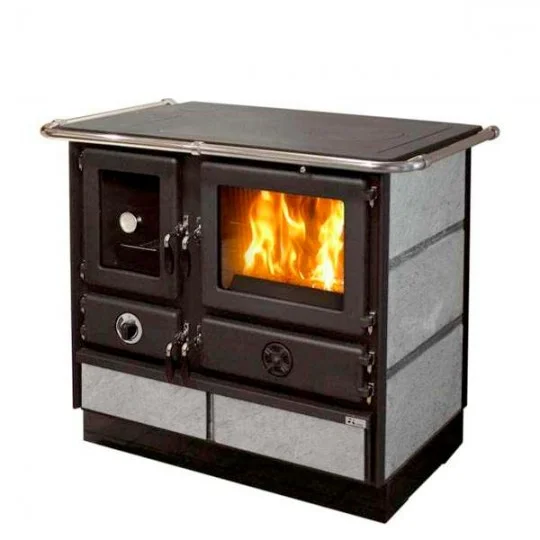 Estufa-caldera de leña MBS Super Thermo Magnum – esteatita